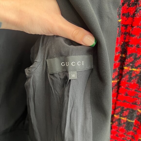 Gucci Black 2013 Peplum Slim Moto Jacket size IT 38/2 - Picture 8 of 11